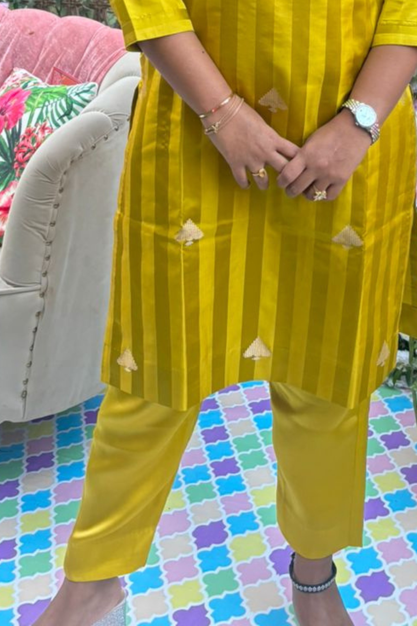 Lime Royale- Silk Banarasi Co-ord set