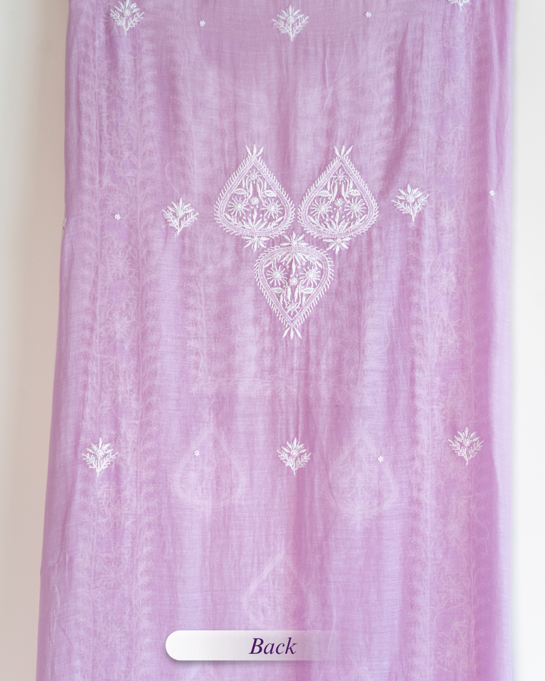 Tarannum- Electric Lavender Chikankari Suit in Mul Chanderi