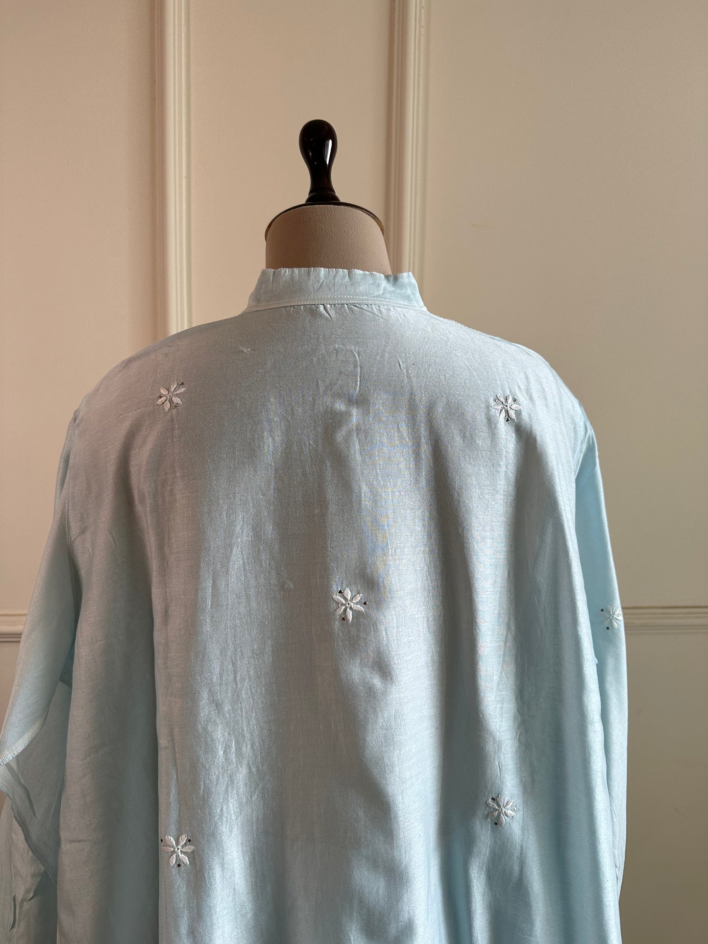 Noor- Mul Chanderi Chikankari Co-ord set