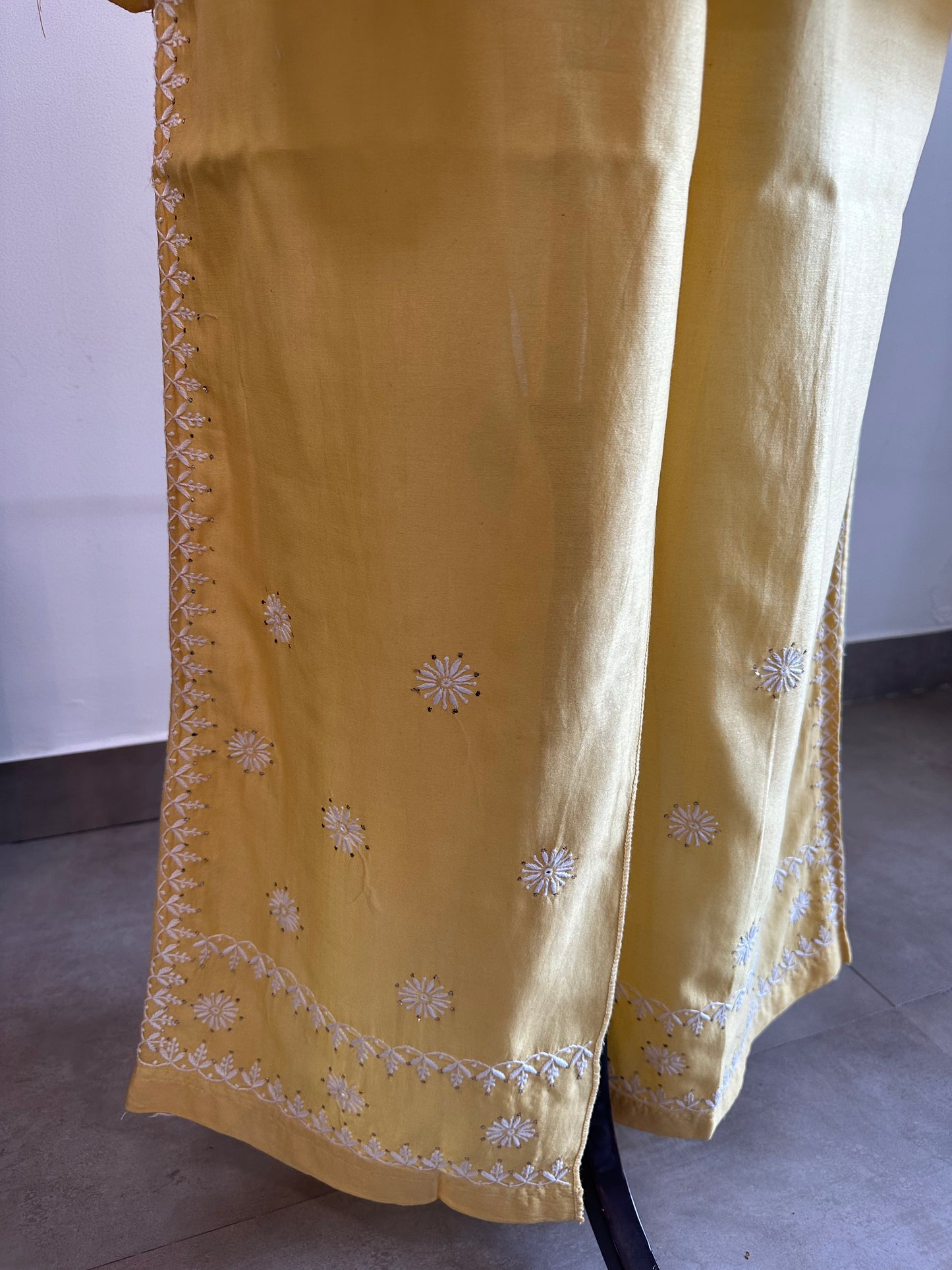 Hemlata- Mul Chanderi Chikankari Co-ord set