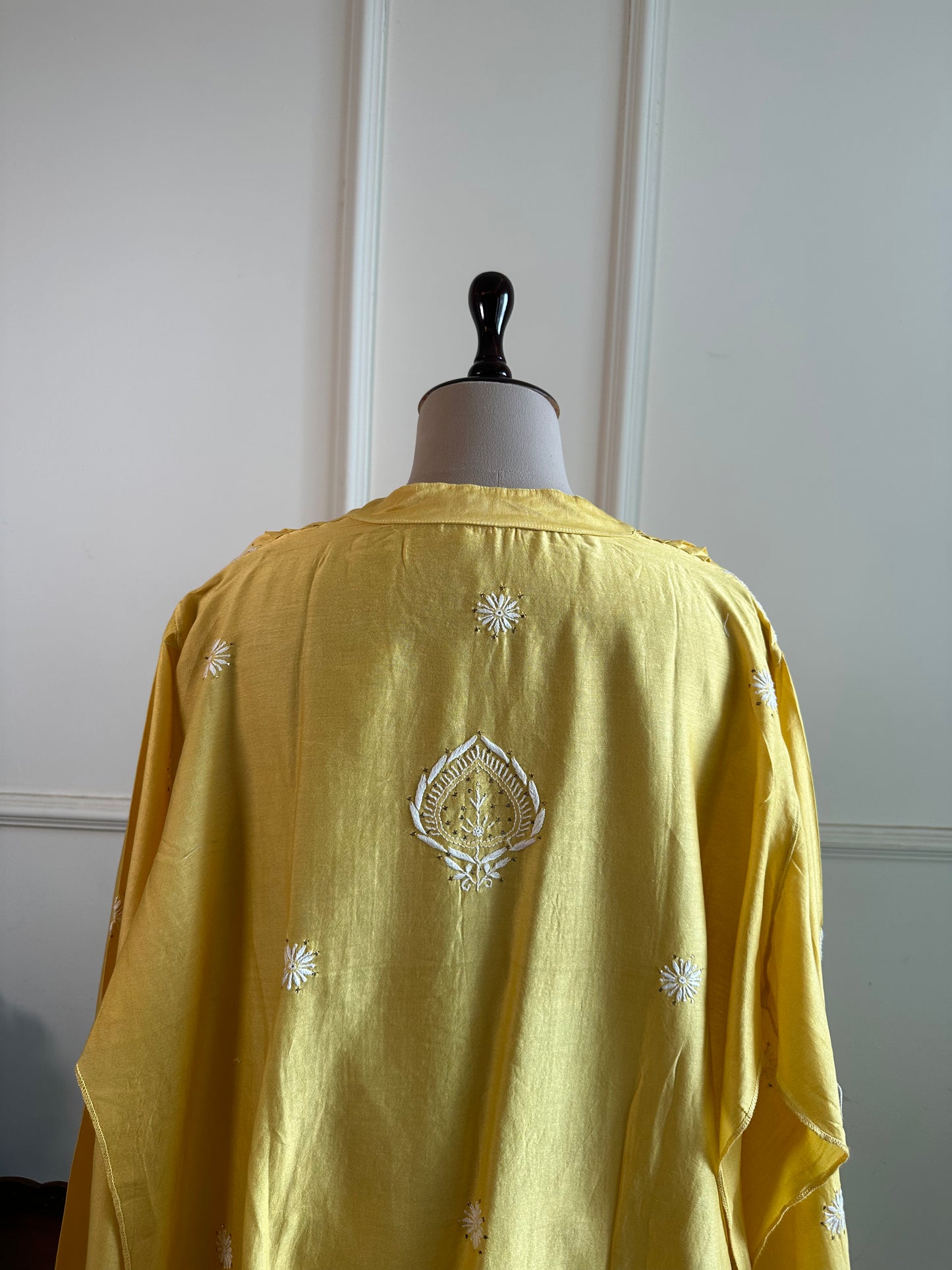 Hemlata- Mul Chanderi Chikankari Co-ord set