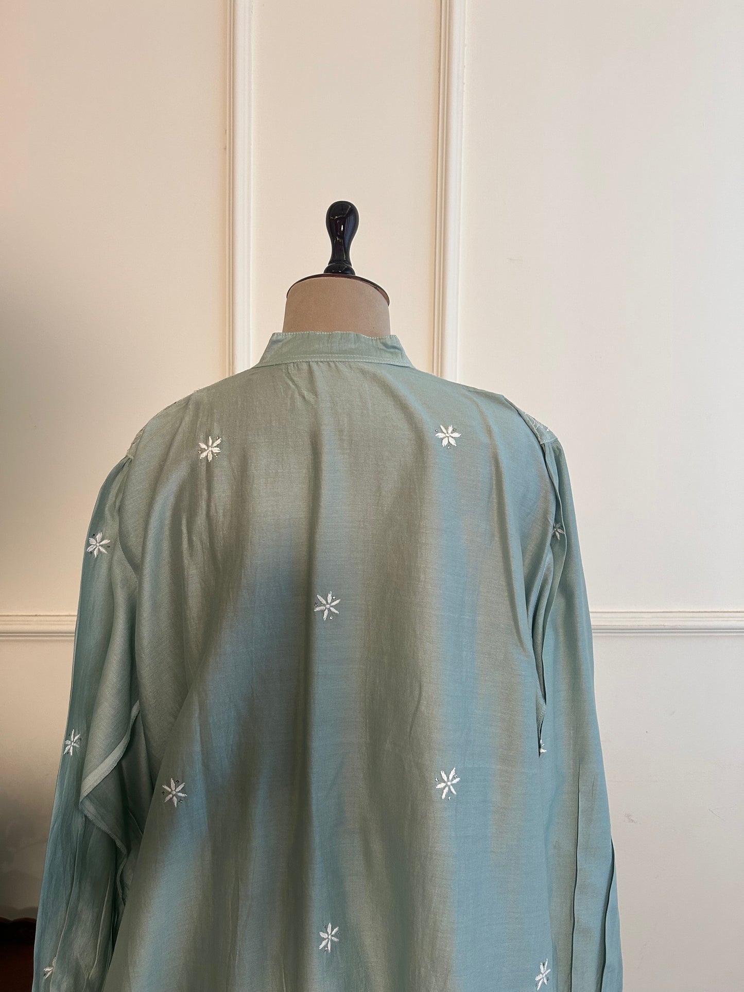 Vanya- Mul Chanderi Chikankari Co-ord set