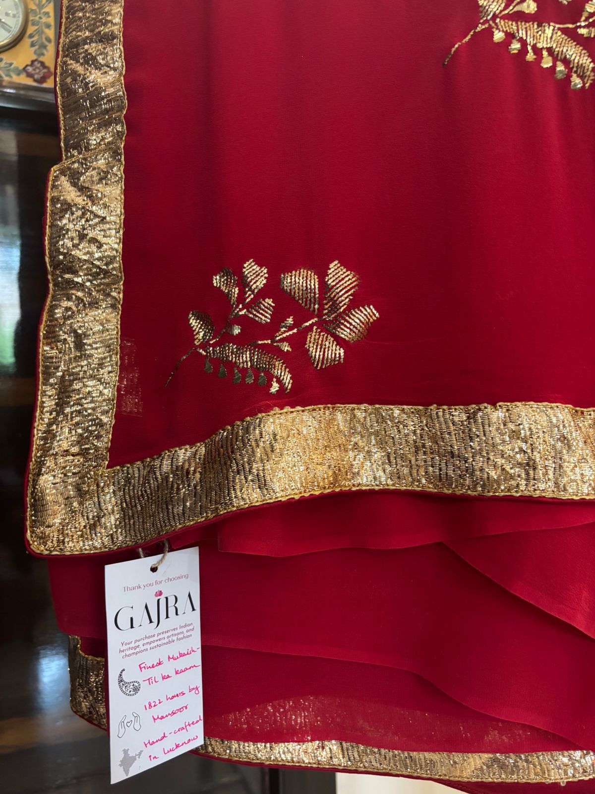 Raag- Georgette Mukaish Saree