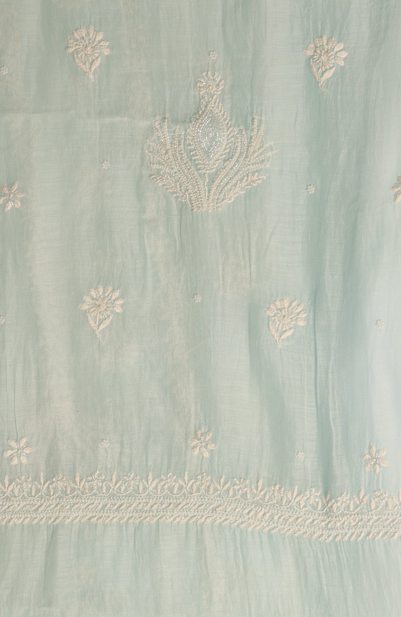 Morpankh- Mul Chanderi Chikankari Suit