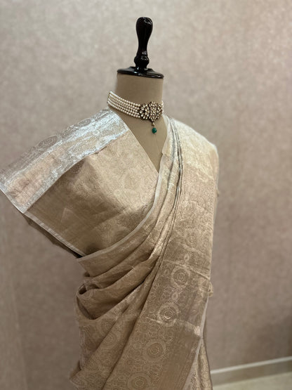 Zarika- Katan Tissue Banarasi Brocade Saree