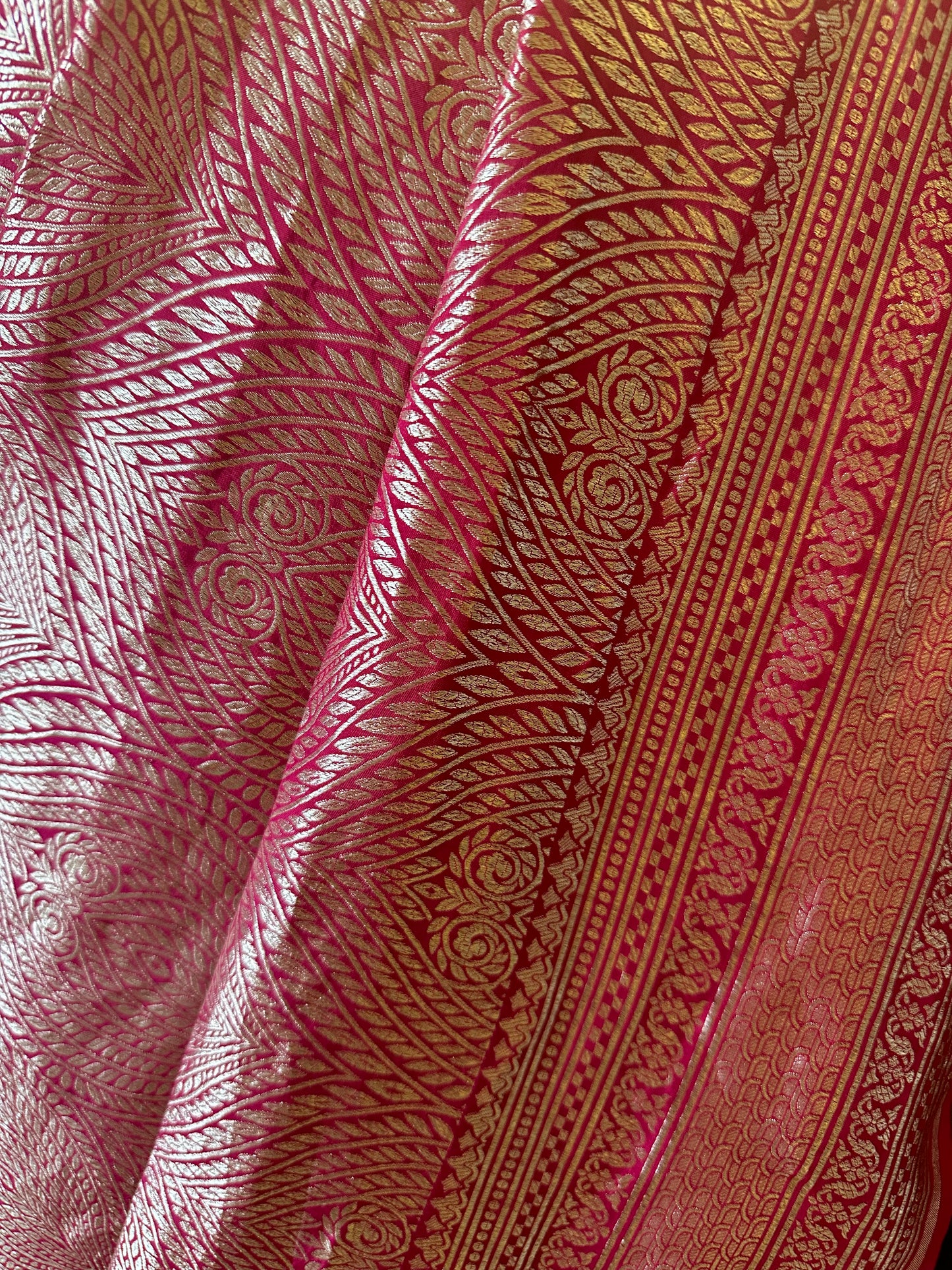 Rani- Silk Banarasi Brocade Saree