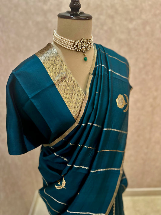 Panna- Silk Banarasi Saree