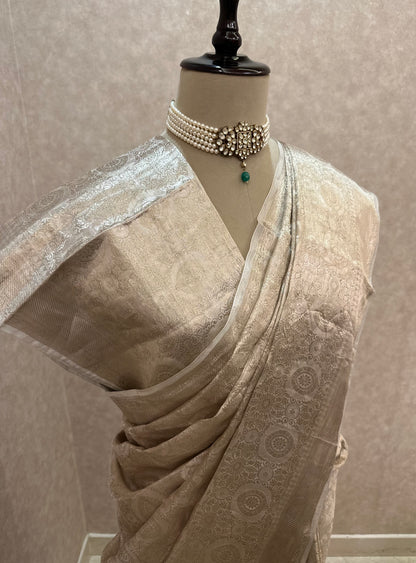 Zarika- Katan Tissue Banarasi Brocade Saree