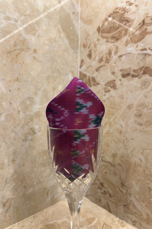 Men's Pure Silk Patola Pocket Square