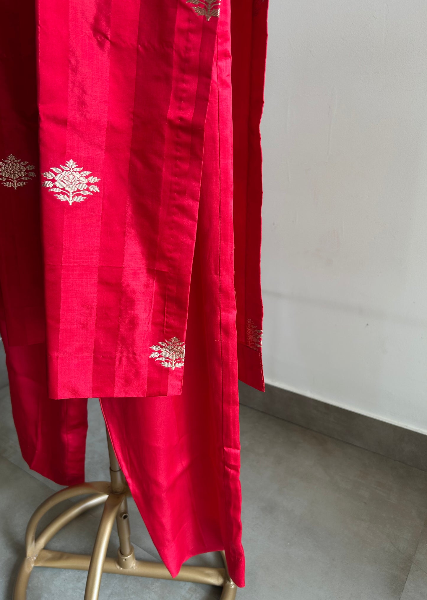 Ruby Royale- Silk Banarasi Co-ord set