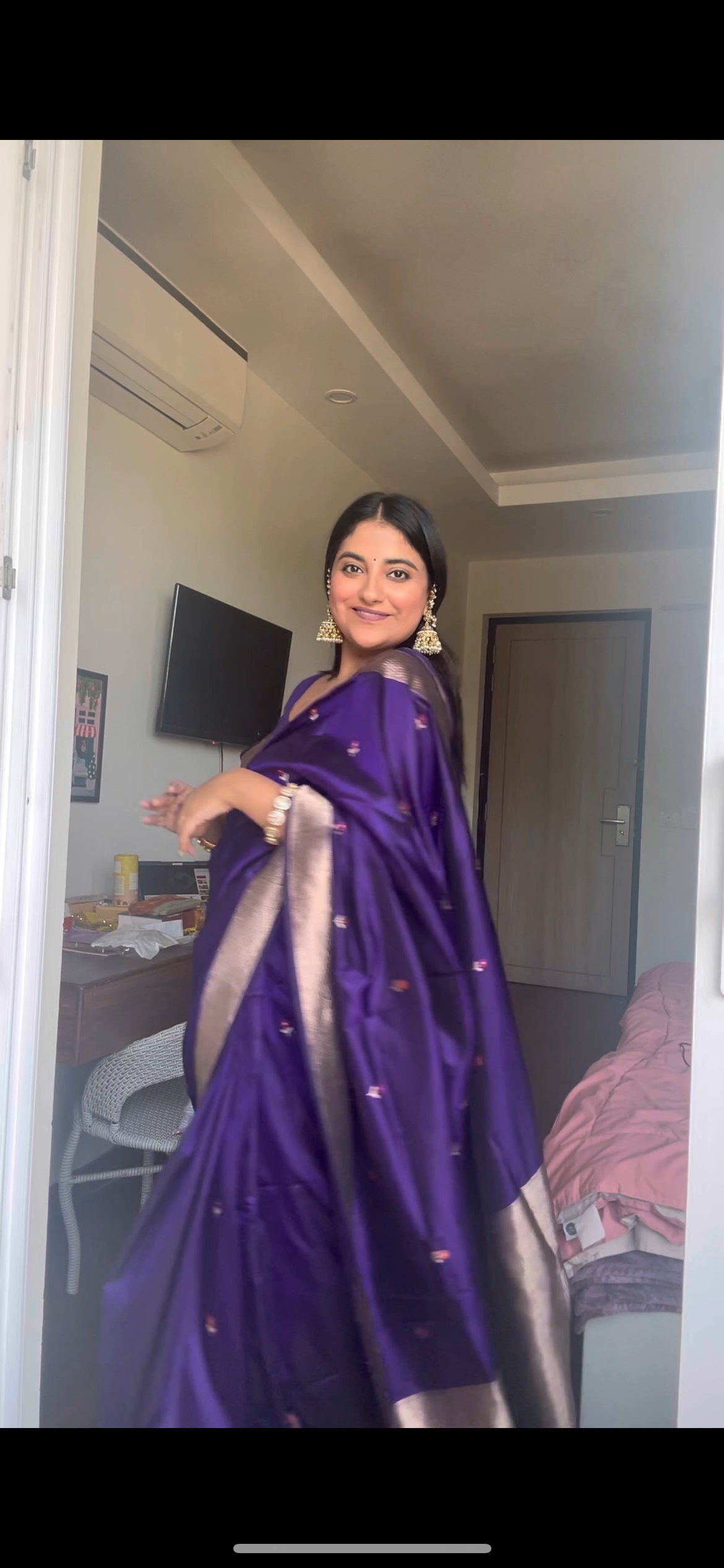 Jaamun- Silk Banarasi Saree