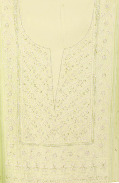 Neon Magic- Mul Chanderi Chikankari Suit