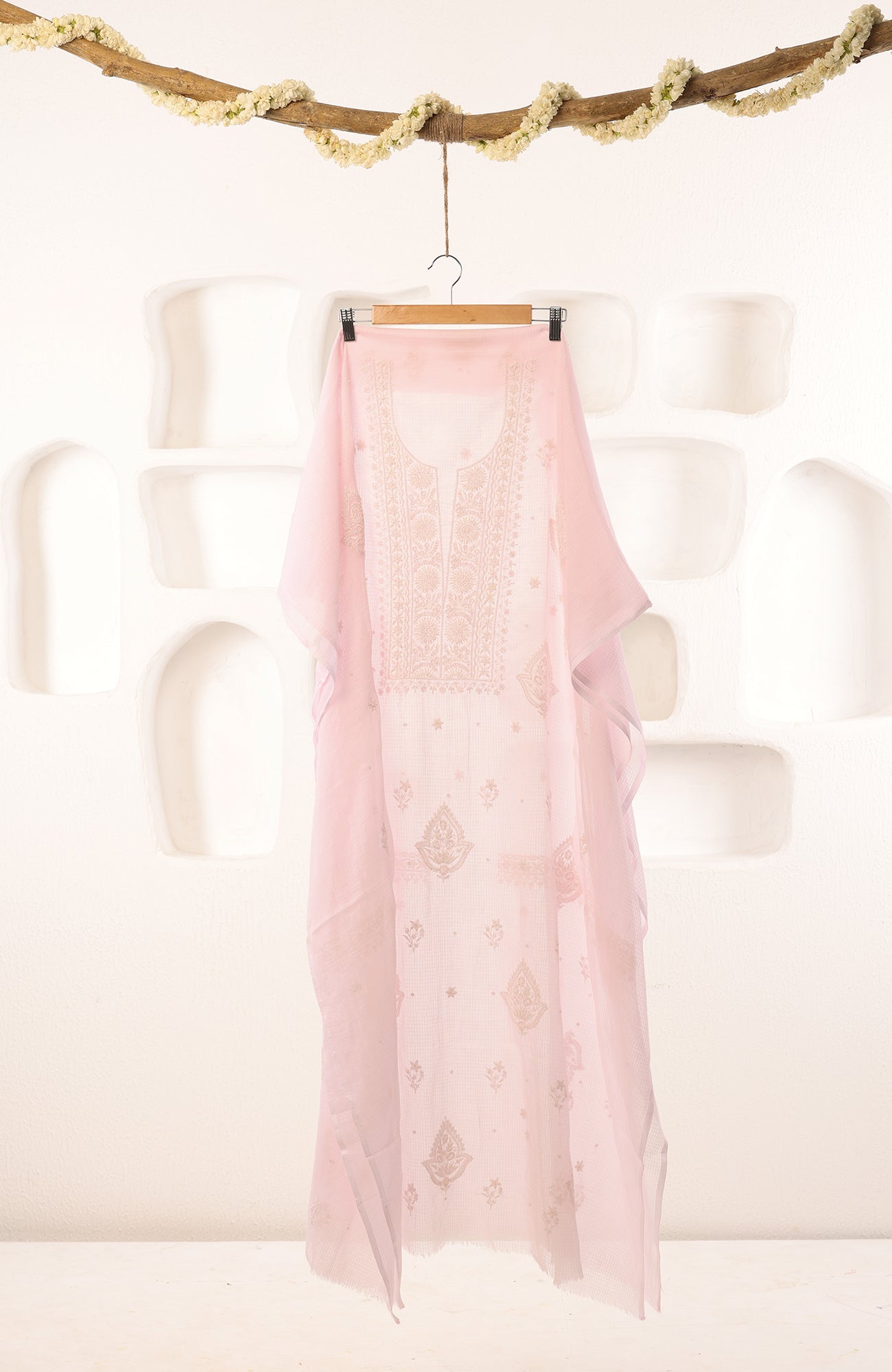 Blushing Joy- Kota Chikankari Suit