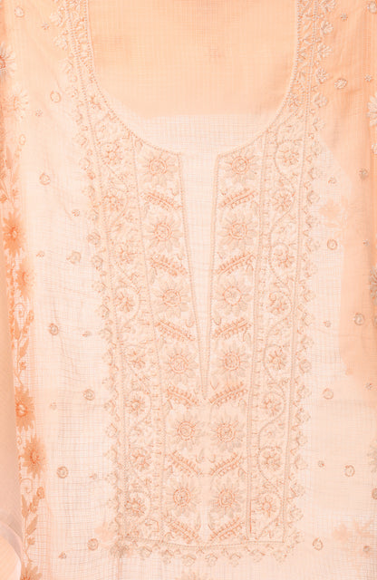 Salmon Punch- Kota Chikankari Suit