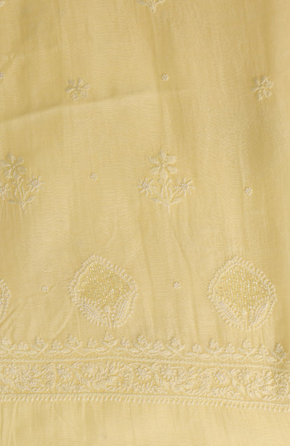 Butter Tart- Mul Chanderi Chikankari Suit