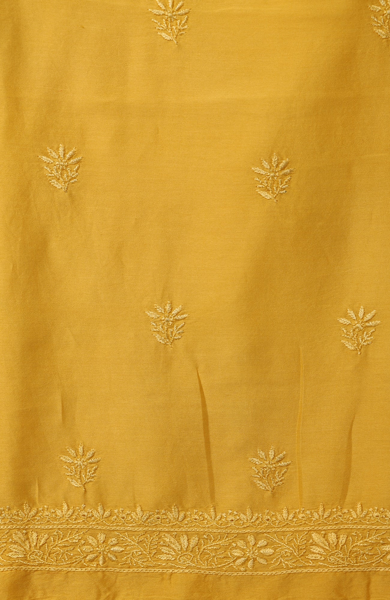 Golden Hour- Silk Chanderi Chikankari Men's Kurta